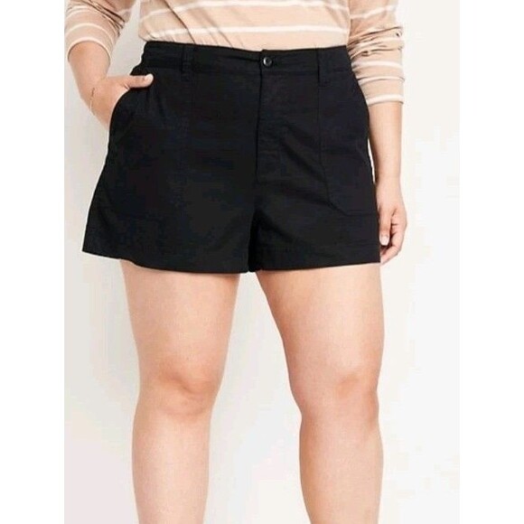 NWT Women's Old Navy Black OG 3.5" Chino Shorts Size 3X - Picture 2 of 8